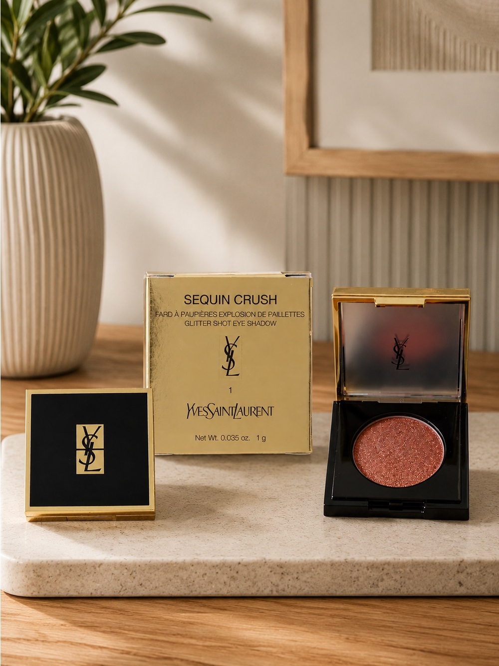 Yves Saint Laurent Sequin Crush Glitter Shot Eyeshadow - Confident Nude